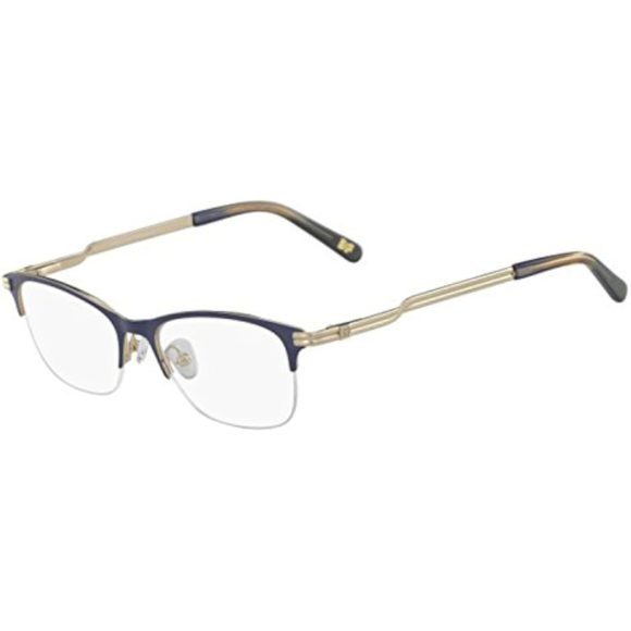 NEW Diane von Furstenberg DVF 8064 400 Blue Eyeglasses 50mm with DVF Case